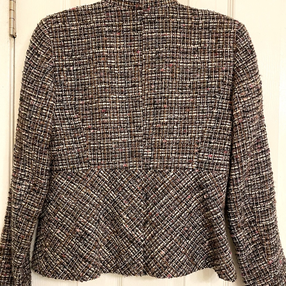 Classiques Entier Tweed Wool Blend Blazer Size Small - Picture 2 of 5